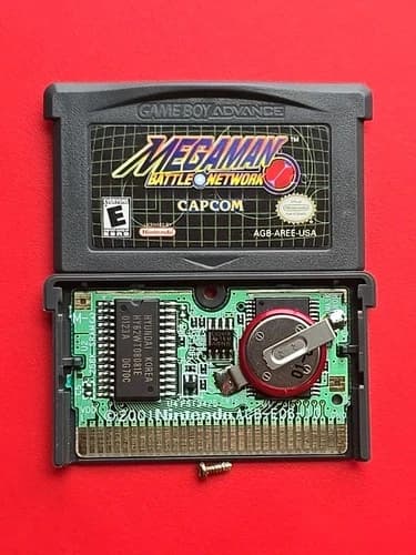 Game Boy Advance Mega Man Battle Network 1 Nintendo GBA Handheld Authentic Saves