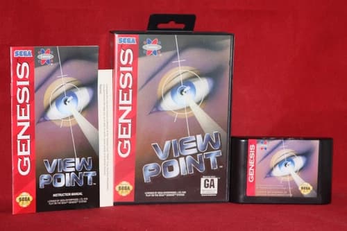 Viewpoint (Sega Genesis, 1994) Authentic Game Cartridge, CIB Complete