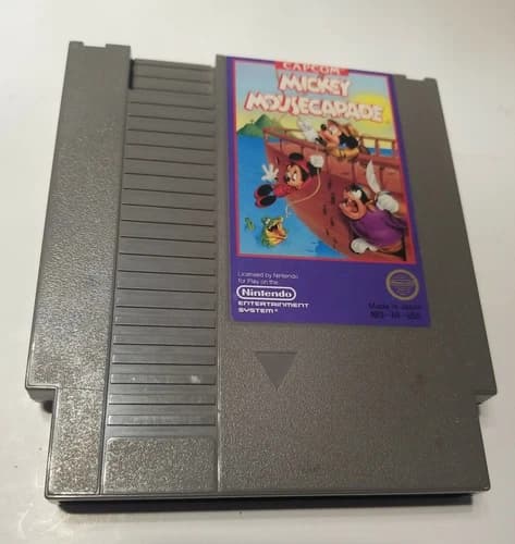 Mickey Mousecapade Nintendo Nes Cleaned & Tested Authentic