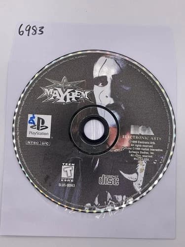 WCW Mayhem - BL (Sony PlayStation 1, PS1) DISC ONLY | NO TRACKING | 6983
