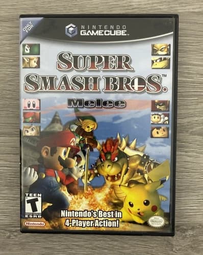 Nintendo GameCube Super Smash Bros Melee CIB Complete - TESTED