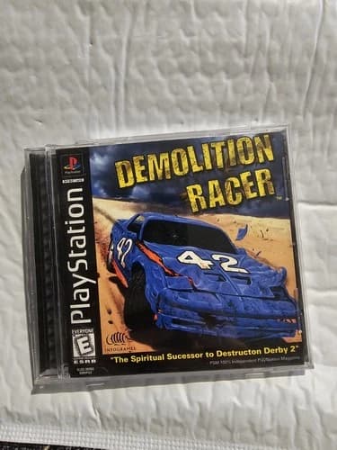 Demolition Racer -Sony PlayStation One PS1- CIB Complete Tested Black label