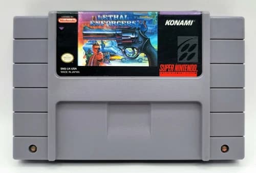 Lethal Enforcers - 1994 SNES Super Nintendo - Cart Only - Working