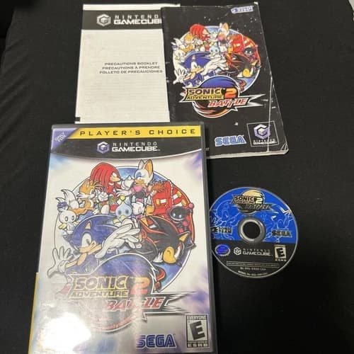 Sonic Adventure 2 Battle (Nintendo GameCube) CIB Tested & Working!