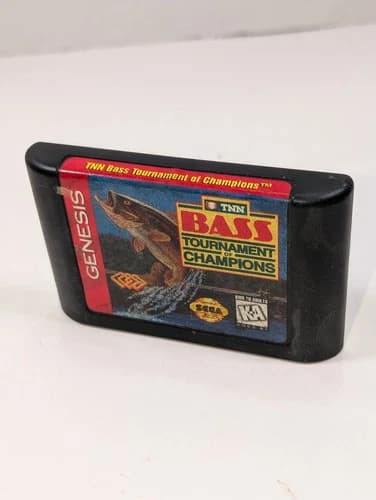 TNN Bass Tournament of Champions (Sega Genesis, 1993) ~ Cartridge Only ~ Tested