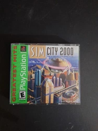 SimCity 2000 Greatest Hits (Sony PlayStation 1, PS1, 1996) Complete With Manual