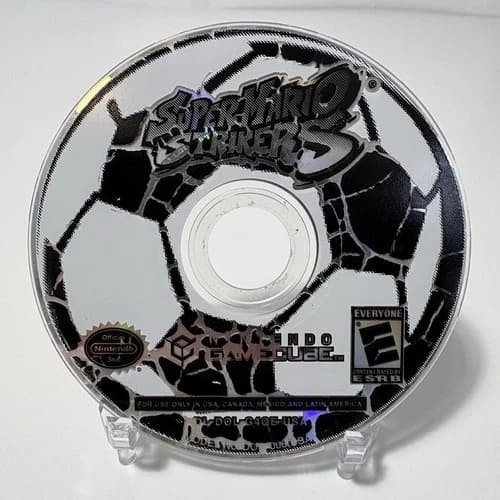 Super Mario Strikers Nintendo Gamecube Loose DISC ONLY Tested WORN ART PEELING