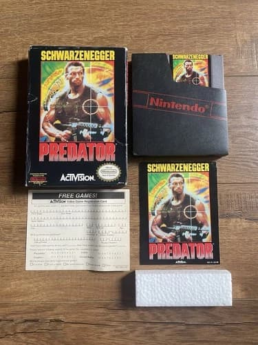 Nintendo NES “PREDATOR” Arnold Schwarzenegger CIB Complete in Box Fast Shipping