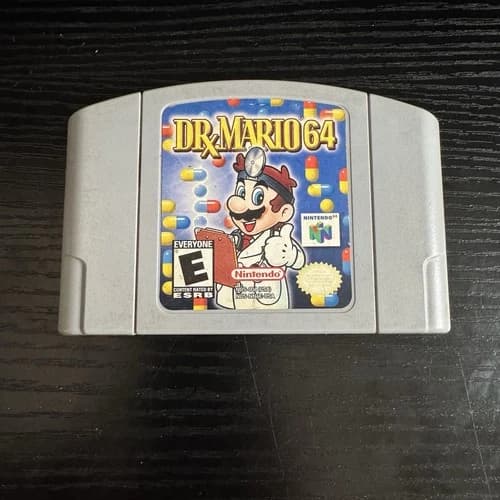 Dr. Mario 64 Nintendo N64 Authentic Cartridge Tested, Cleaned, Working