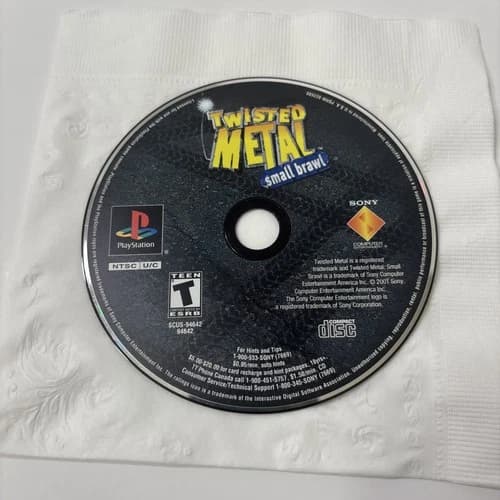 Twisted Metal Small Brawl (Sony PlayStation 1 PS1, 2001) Disc Only