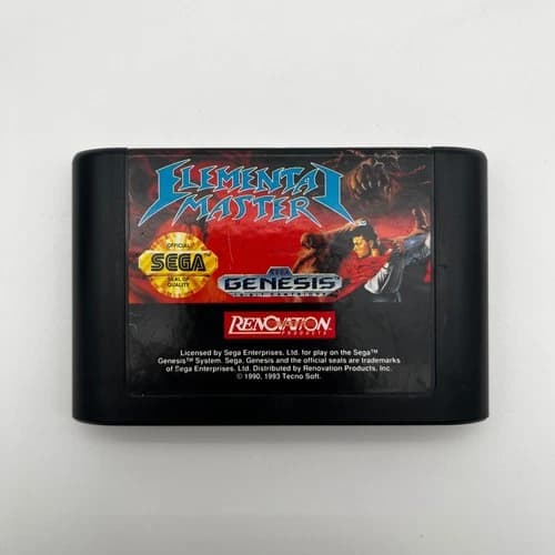 Elemental Master SEGA Genesis Authentic Tested Cartridge Only