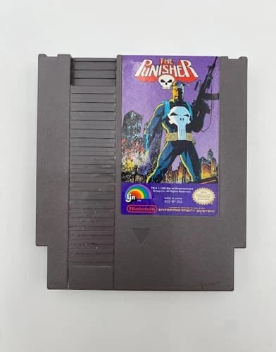 The Punisher Nintendo NES Cart Tested