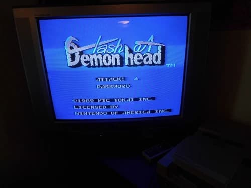 NES Clash at Demonhead Game 1989 Vintage Nintendo Vic Tokai Tested Working