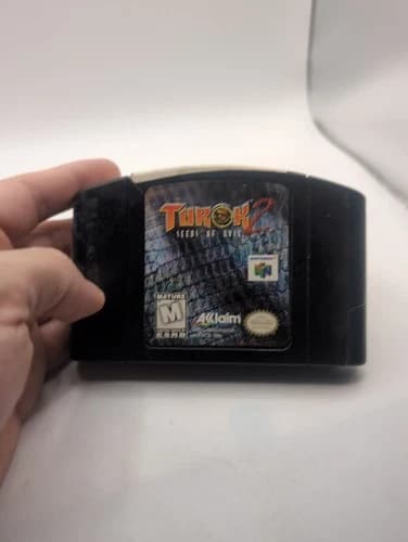 Turok 2 Seeds Of Evil Nintendo 64 N64 Authentic Tested Working