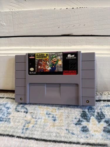 Mario is Missing Super Nintendo SNES Authentic Cartridge Only