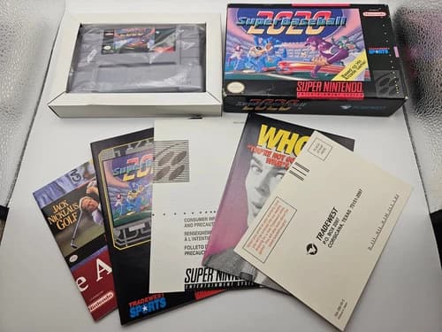 2020 Super Baseball (SNES) Super Nintendo 100% Complete Box 1993 Tradewest