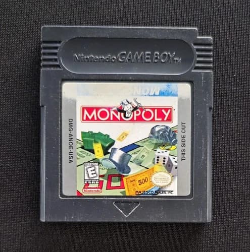 Monopoly (Nintendo Game Boy Color, 1999) Game Cartridge Tested