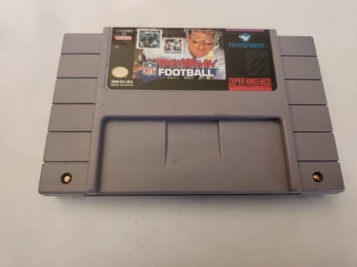 Troy Aikman NFL Football for Super Nintendo SNES Cart Great Shape Tested