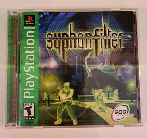 Syphon Filter PS1 PlayStation 1 Black Label Complete CIB Tested Working 1999
