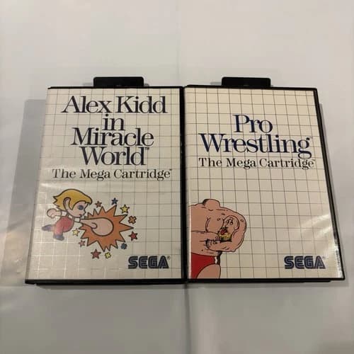 Alex Kidd in Miracle World Sega Master System 1986 CIB Complete Testd Authentic