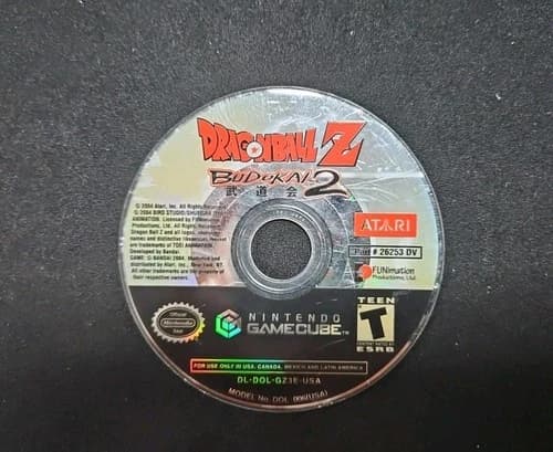Dragon Ball Z: Budokai 2 (Nintendo GameCube, 2004) Disc Only