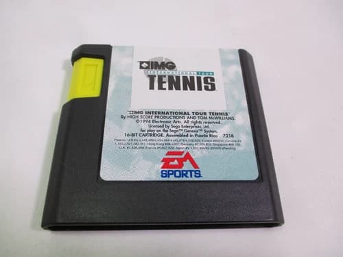 IMG INTERNATIONAL TOUR TENNIS Sega Genesis Game Cart Authentic!