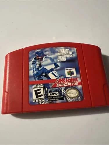 Jeremy Mcgrath Supercross, 2000 Nintendo 64 red