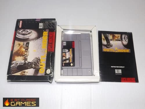 Outlander WORN COMPLETE BOX - SUPER NINTENDO SNES - 131a
