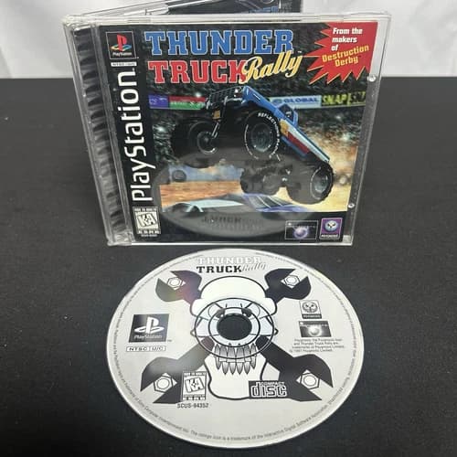 Thunder Truck Rally -Sony PlayStation 1 (PS1) Complete in Box CIB Working/Tested