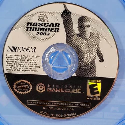 NASCAR Thunder 2003 (Nintendo GameCube, 2002) Disc Only Tested