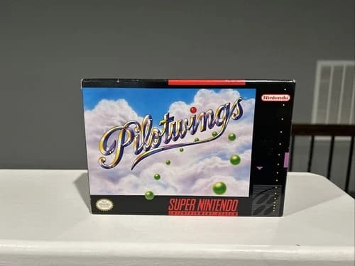 Pilotwings Video Game for Super Nintendo SNES 1991, Complete in Box