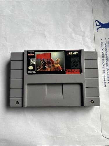 Foreman for Real (Super Nintendo Entertainment System SNES) Tested Authentic
