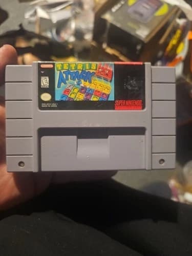 Tetris Attack (Super Nintendo SNES, 1996) Cart Only Clean Tested Authentic