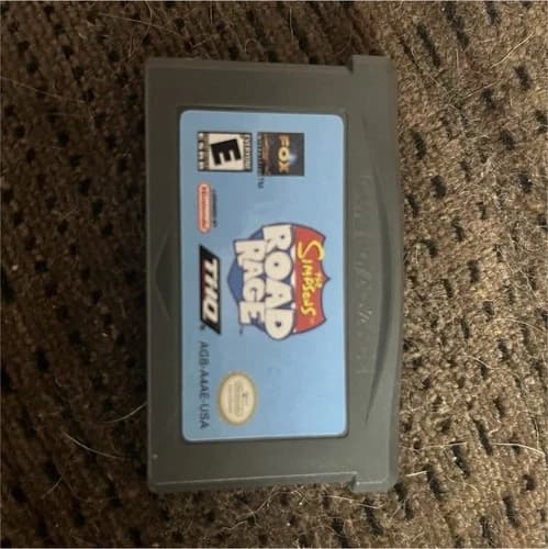 THQ The Simpsons: Road Rage - Nintendo Game Boy Advance GBA, E, NTSC-U/C