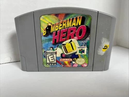 Bomberman Hero N64 (Nintendo 64, 1998) Authentic Vintage Game Tested & Works