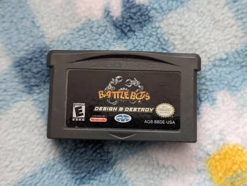 BATTLEBOTS: DESIGN AND DESTROY Nintendo Game Boy Advance GBA Authentic Works!
