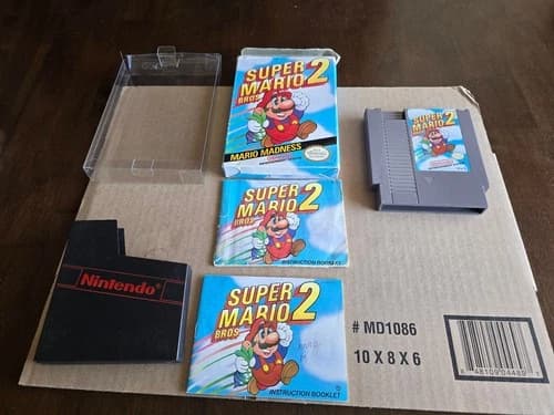Super Mario Bros. 2 (Nintendo NES, 1988) Complete Tested Authentic!