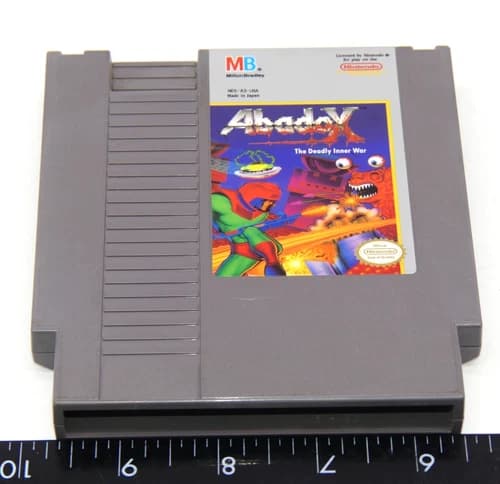 Authentic Abadox: The Deadly Inner War Nintendo NES Game Cartridge 1990 OEM