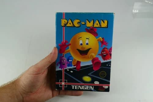 Nintendo NES Pac-Man Tengen CIB Complete in Box Manual Gray Cart