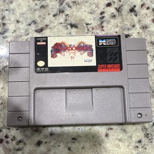Data East Shadowrun Super Nintendo SNES NTSC-U/C Game Cartridge