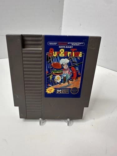 BurgerTime (Nintendo Entertainment System 1987) NES | TESTED | AUTHENTIC