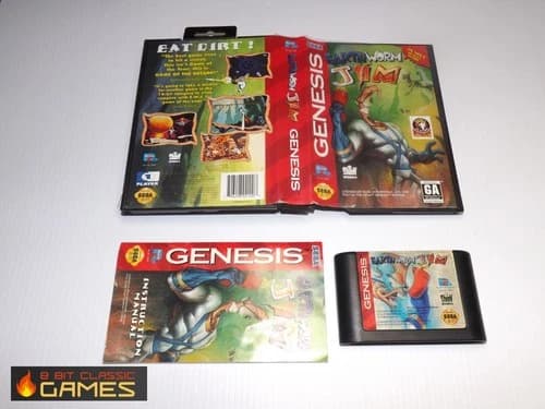 Earthworm Jim COMPLETE - Sega Genesis - 413a