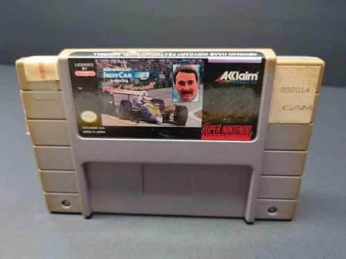 Newman Haas Indycar feat. Nigel Mansell - (SNES, 1994) (EX-RENTAL)