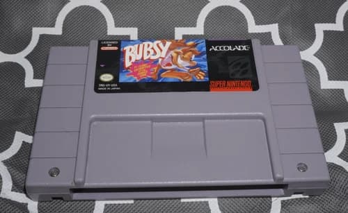 Bubsy in Claws Encounters of the Furred Kind (Super Nintendo Snes Game)