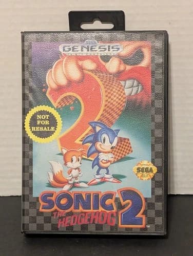 Sega Genesis Sonic The Hedgehog 2 - Game and Box CIB EXCELLENT 👌