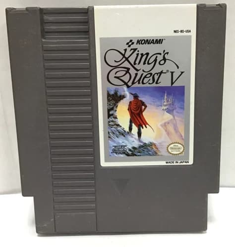 (MA3) King’s Quest V NES Nintendo Cartridge Konami Tested Authentic