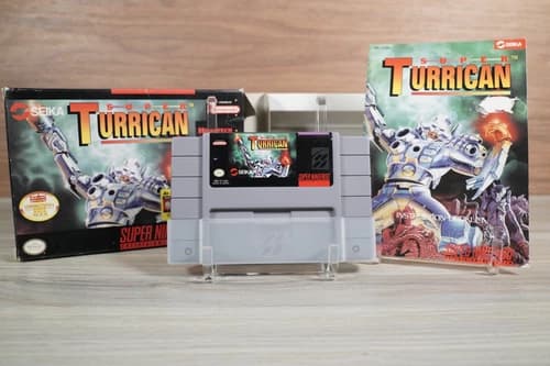 U24155 Super Turrican SNES Complete Super Nintendo CIB Complete CLEAN G2U