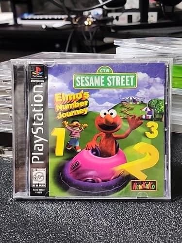 Sesame Street: Elmo's Number Journey (Sony PlayStation 1, PS1) CIB Tested