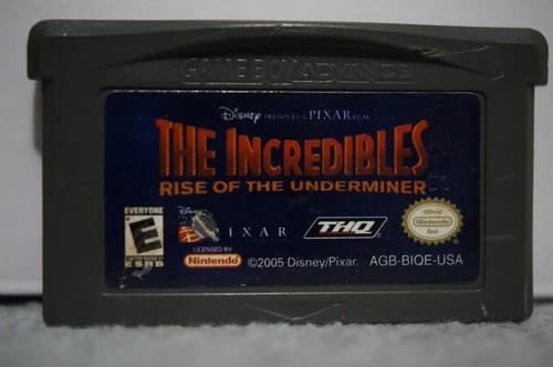 Incredibles: Rise of the Underminer Nintendo Game Boy GBA Advance Tested Works