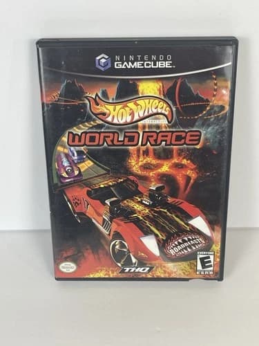 Hot Wheels World Race Nintendo Gamecube Complete In Box With Manuals CIB